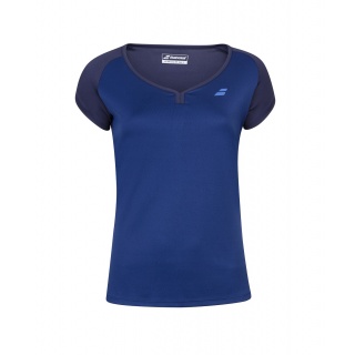 Babolat Tennis-Shirt Play Club Cap Sleeve 2021 dunkelblau Damen